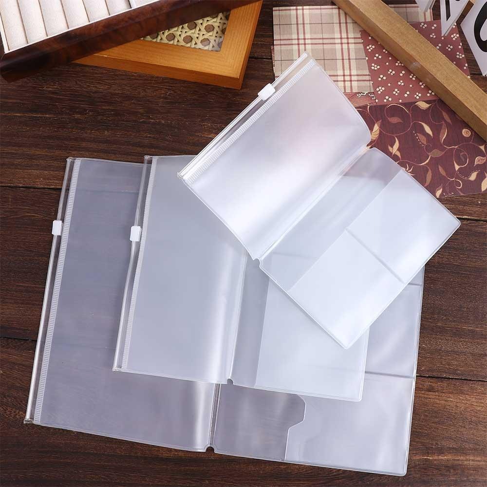 Vintage Leather Journal Notebook - 旅行者用ジッパーバッグ,ポケット,アルバム,日記,カードホルダー,PVC