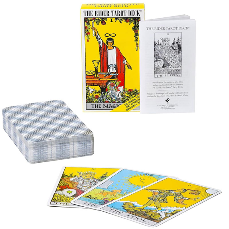 本格的なライダーウェイト・タロットデッキ、初心者と上級者向け - Tarot Deck With Guidebook のレビューと価格