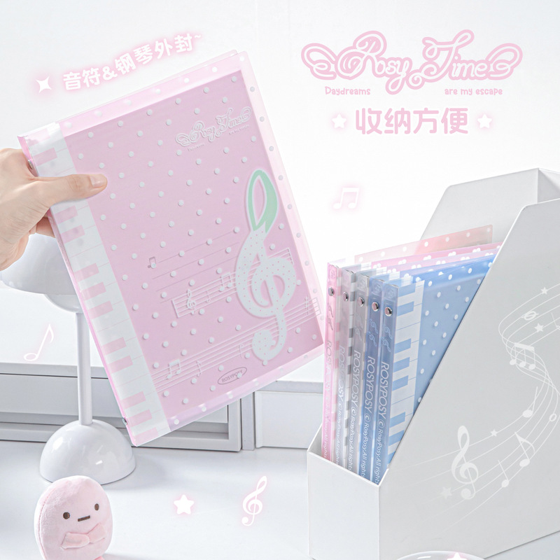 Rosyposy メロディー ルーズリーフ ノートブック ソ - Blank Sheet Music Notebook のレビューと価格
