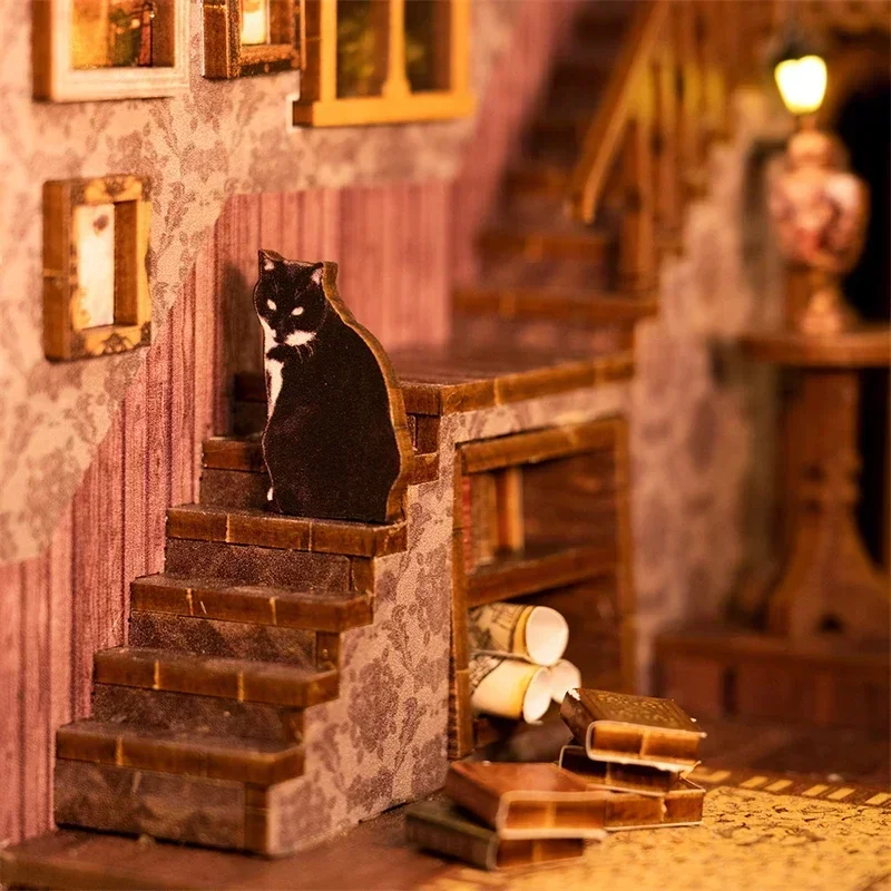 新しいDIY木製ブックヌックシェルフインサートミニチュアビル - Diy Wooden Book Nook Kit Shelf Insert のレビューと価格