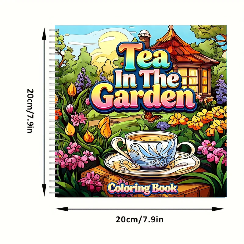 庭園の紅茶ぬりえブック 大人向け、美しいぬりえページ、誕生日 - Adult Coloring Book Stress Relief のレビューと価格
